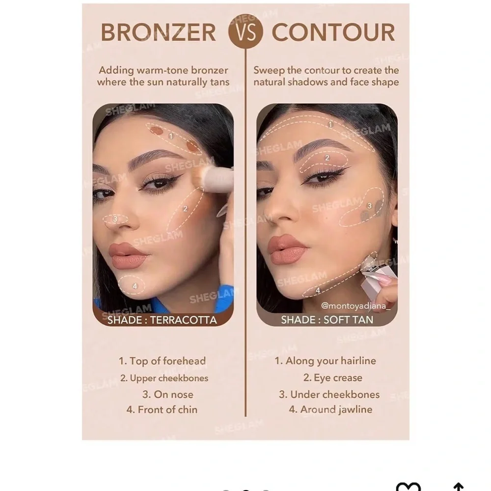 SHEGLAM Sun Sculpt Liquid Contour Stick Cream Bronzer, Soft Tan cool tone